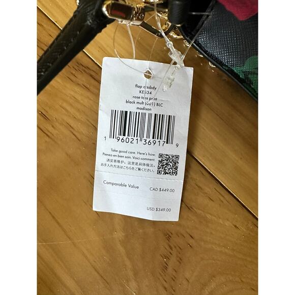 NWT Kate Spade Madison Rose Toss Crossbody Purse, Shoulder Bag, Clutch - Picture 5 of 11